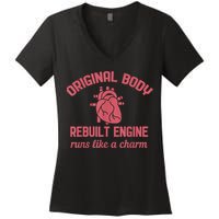 Funny Open Heart Bypass Surgery Recovery Get Well Gift Women's V-Neck T-Shirt