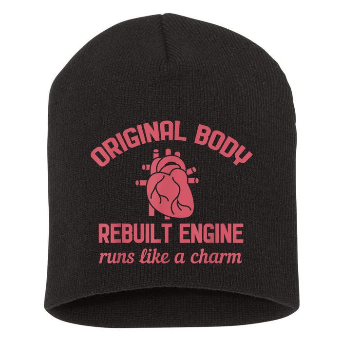 Funny Open Heart Bypass Surgery Recovery Get Well Gift Short Acrylic Beanie