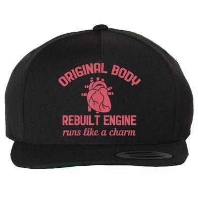 Funny Open Heart Bypass Surgery Recovery Get Well Gift Wool Snapback Cap