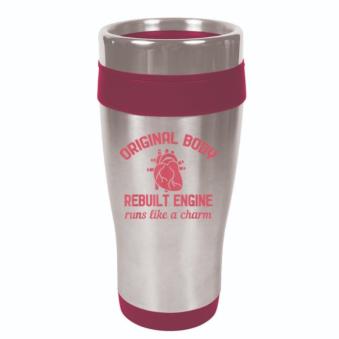 Funny Open Heart Bypass Surgery Recovery Get Well Gift 16oz Travel Tumbler