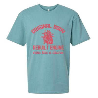 Funny Open Heart Bypass Surgery Recovery Get Well Gift Sueded Cloud Jersey T-Shirt