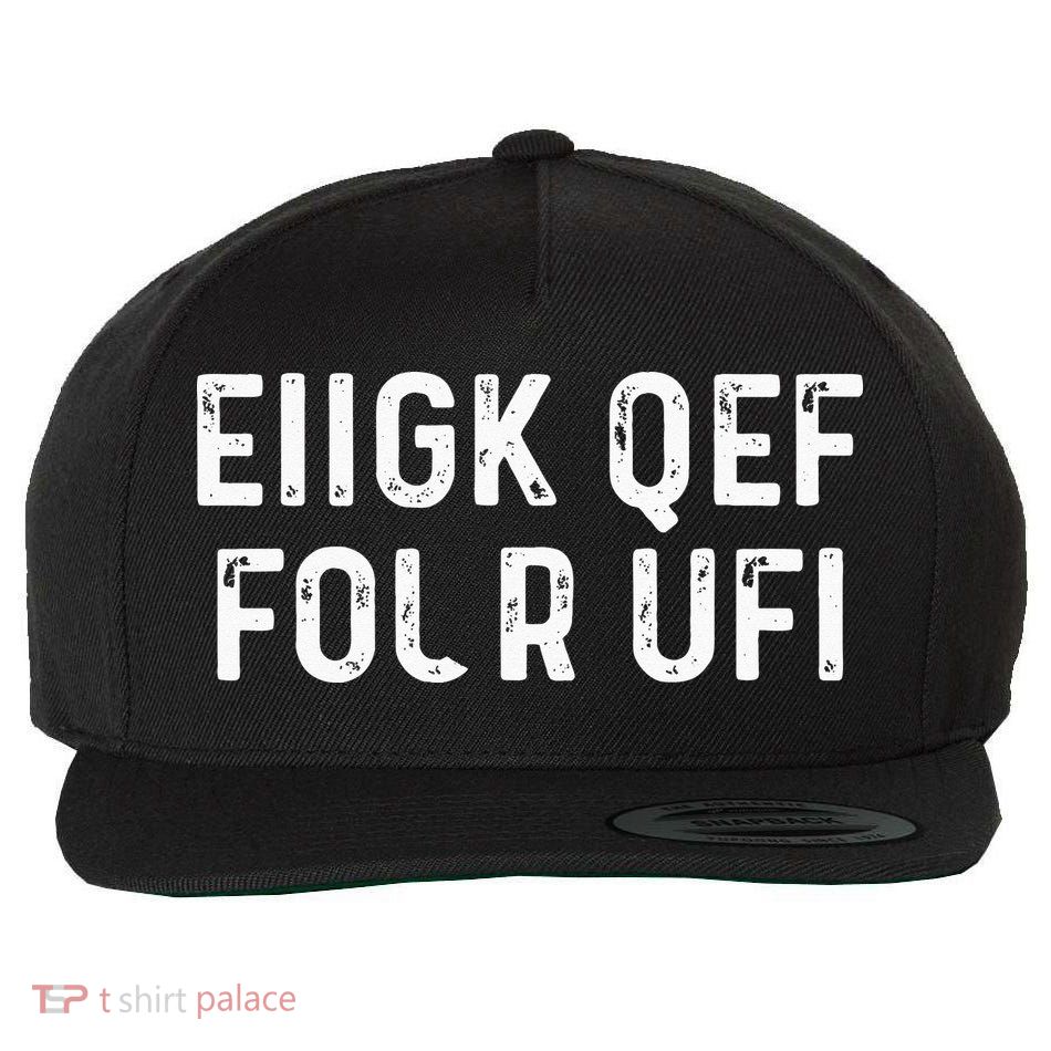 Fuck Off Hidden Message Funny Wool Snapback Cap
