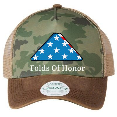 Folds Of Honor Fallen Military First Responders Patriotic Legacy Tie Dye Trucker Hat