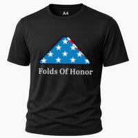 Folds Of Honor Fallen Military First Responders Patriotic Cooling Performance Crew T-Shirt