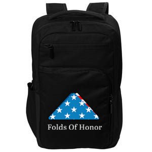 Folds Of Honor Fallen Military First Responders Patriotic Impact Tech Backpack