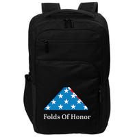 Folds Of Honor Fallen Military First Responders Patriotic Impact Tech Backpack