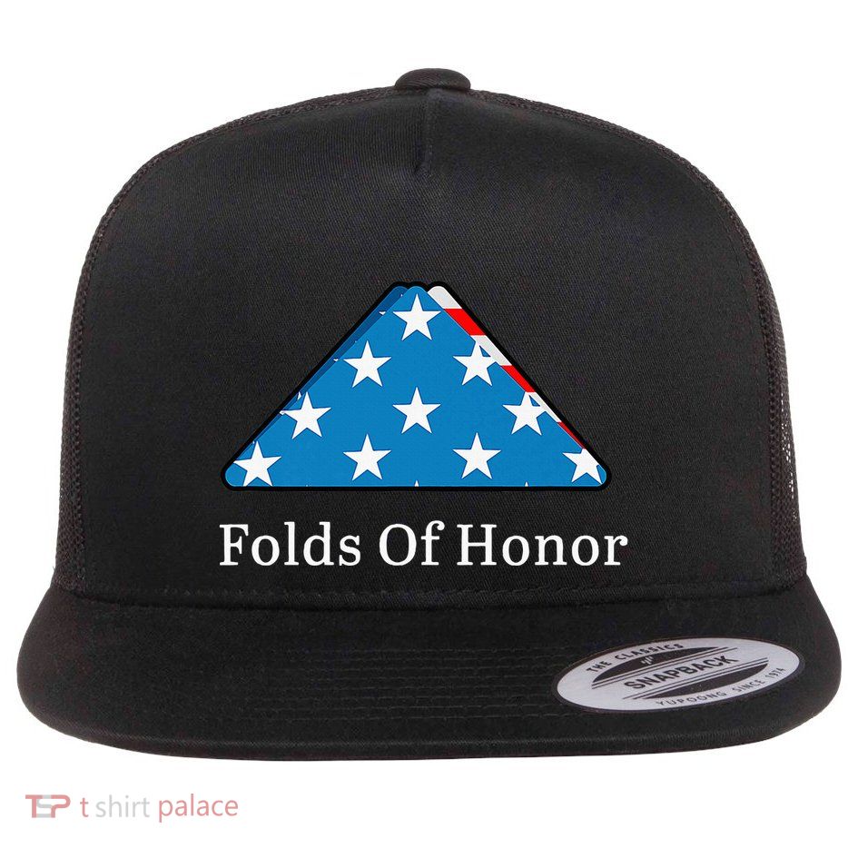 Folds Of Honor Fallen Military First Responders Patriotic Flatbill Hat