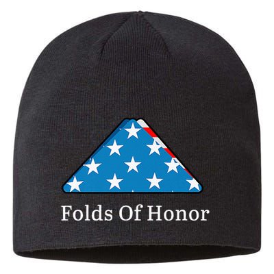 Folds Of Honor Fallen Military First Responders Patriotic Sustainable Beanie