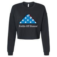 Folds Of Honor Fallen Military First Responders Patriotic Cropped Pullover Crew