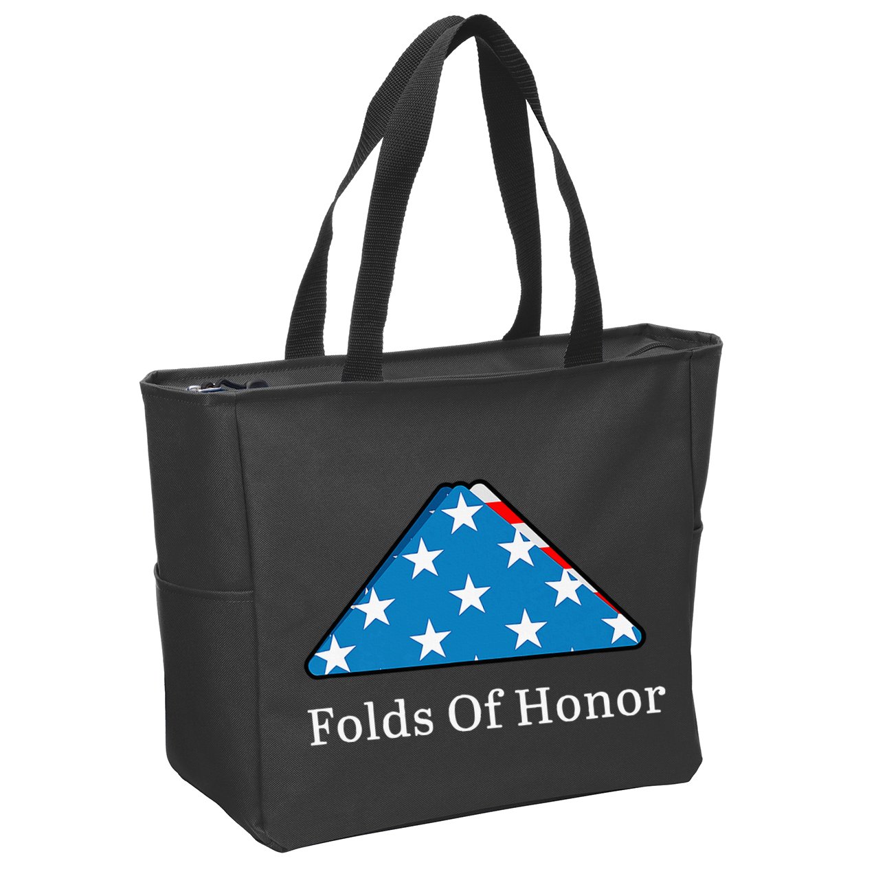 Folds Of Honor Fallen Military First Responders Patriotic Zip Tote Bag