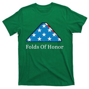 Folds Of Honor Fallen Military First Responders Patriotic T-Shirt