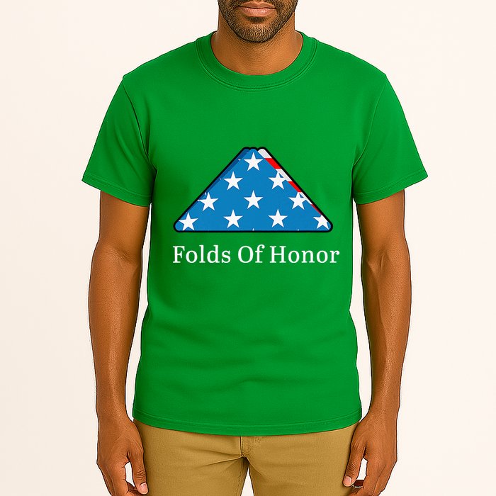 Folds Of Honor Fallen Military First Responders Patriotic Tall T-Shirt
