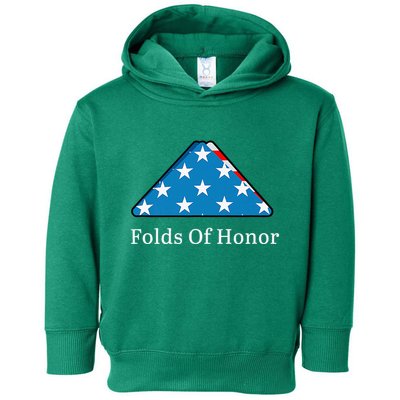 Folds Of Honor Fallen Military First Responders Patriotic Toddler Hoodie