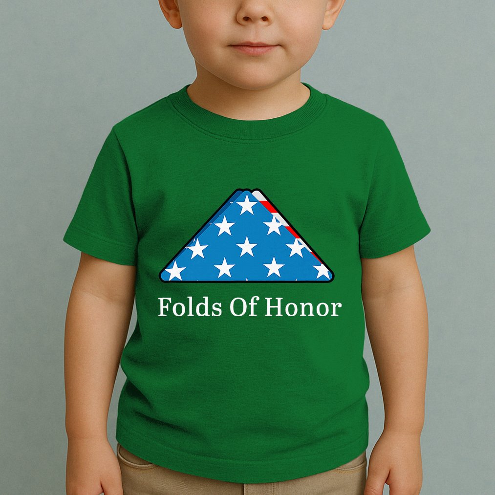 Folds Of Honor Fallen Military First Responders Patriotic Toddler T-Shirt