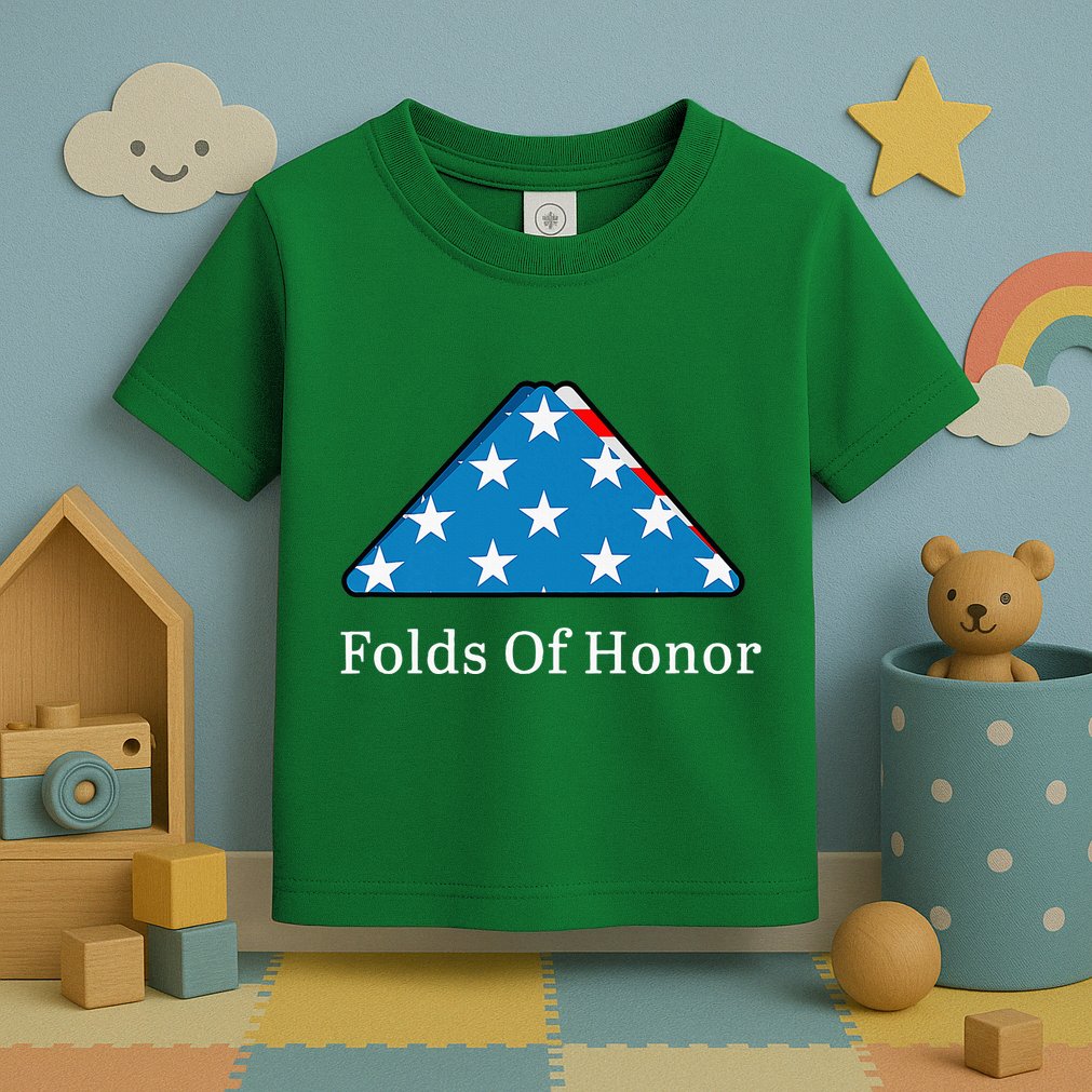 Folds Of Honor Fallen Military First Responders Patriotic Toddler T-Shirt
