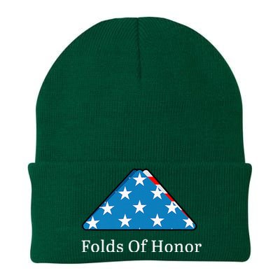 Folds of Honor fallen military first responders patriotic Knit Cap Winter Beanie