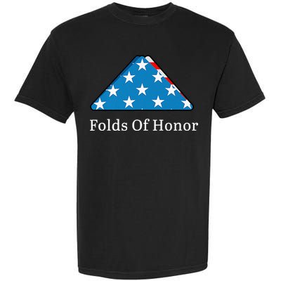 Folds of Honor fallen military first responders patriotic Garment-Dyed Heavyweight T-Shirt