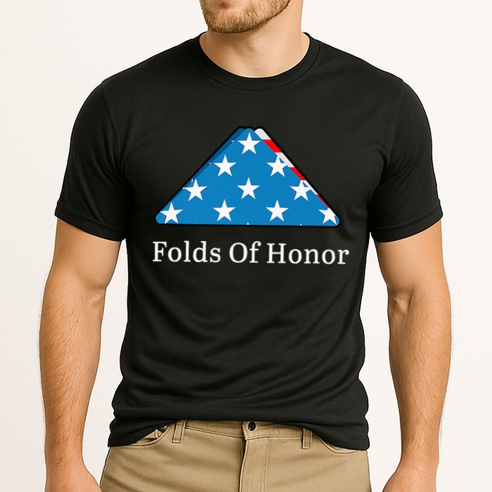 Folds of Honor fallen military first responders patriotic Cooling Performance Crew T-Shirt
