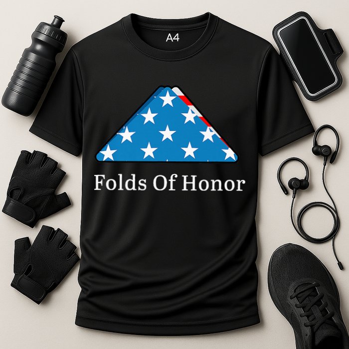 Folds of Honor fallen military first responders patriotic Cooling Performance Crew T-Shirt