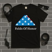 Folds of Honor fallen military first responders patriotic T-Shirt