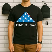 Folds of Honor fallen military first responders patriotic T-Shirt