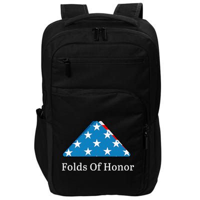 Folds of Honor fallen military first responders patriotic Impact Tech Backpack
