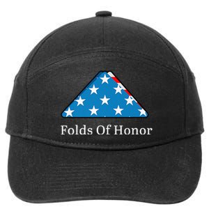 Folds of Honor fallen military first responders patriotic 7-Panel Snapback Hat