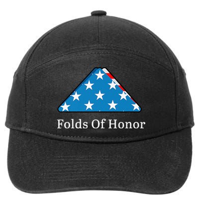 Folds of Honor fallen military first responders patriotic 7-Panel Snapback Hat