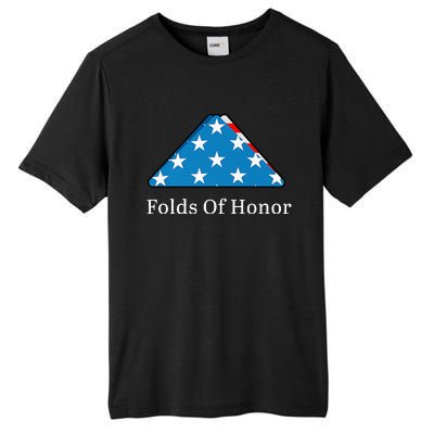 Folds of Honor fallen military first responders patriotic Tall Fusion ChromaSoft Performance T-Shirt