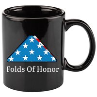 Folds of Honor fallen military first responders patriotic 11oz C Handle Ceramic Mug