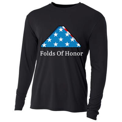 Folds of Honor fallen military first responders patriotic Cooling Performance Long Sleeve Crew