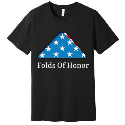 Folds of Honor fallen military first responders patriotic Premium T-Shirt