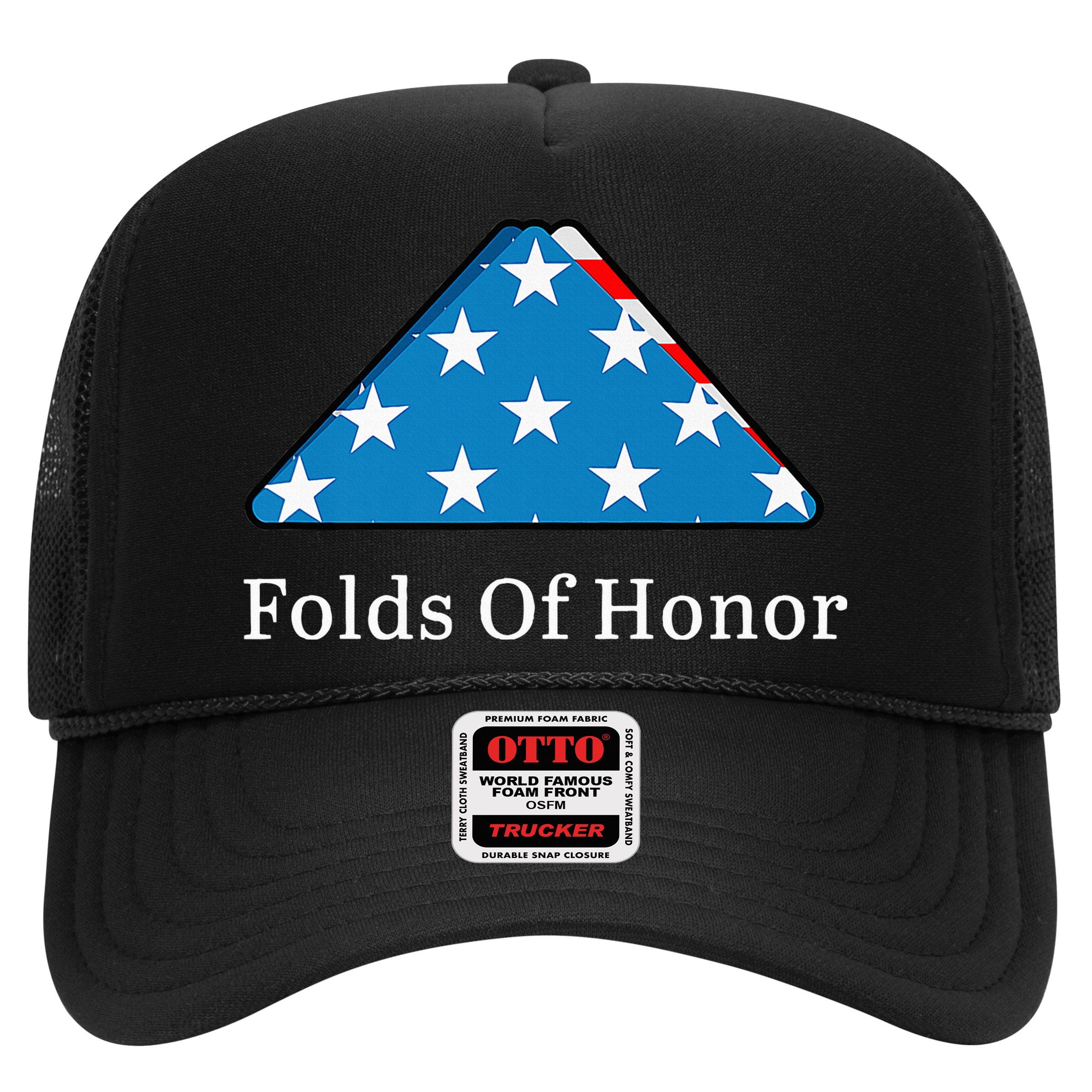 Folds of Honor fallen military first responders patriotic Hat