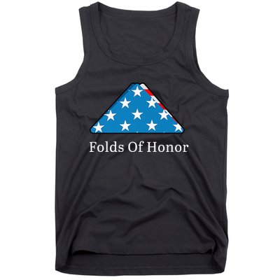 Folds of Honor fallen military first responders patriotic Tank Top