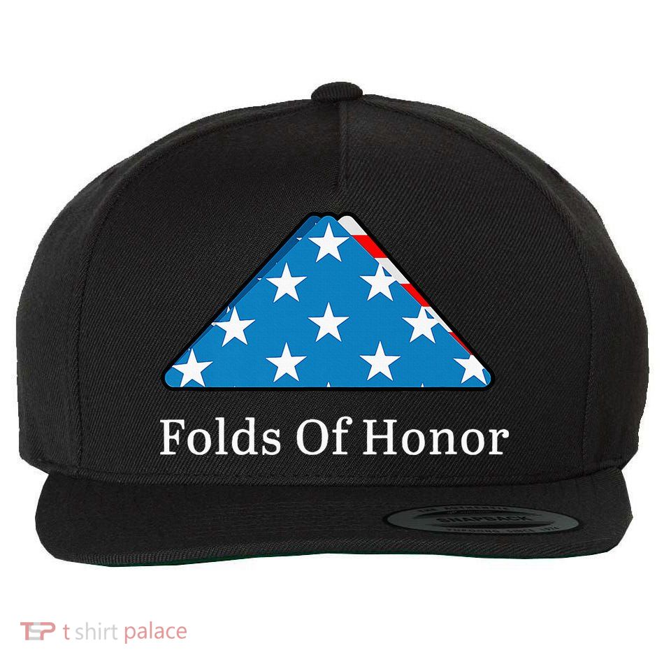 Folds of Honor fallen military first responders patriotic Wool Snapback Cap