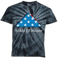 Folds of Honor fallen military first responders patriotic Kids Tie-Dye T-Shirt