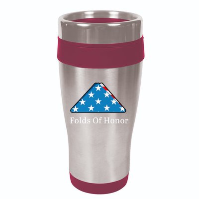 Folds of Honor fallen military first responders patriotic 16oz Travel Tumbler
