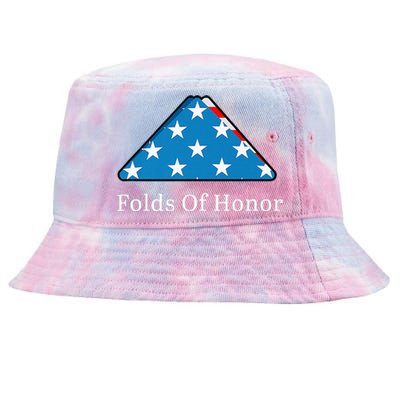 Folds of Honor fallen military first responders patriotic Tie-Dyed Bucket Hat