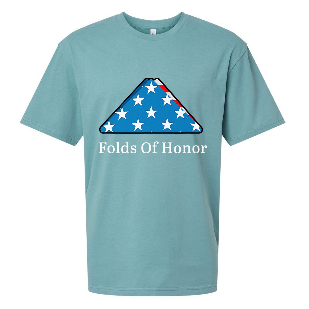 Folds of Honor fallen military first responders patriotic Sueded Cloud Jersey T-Shirt