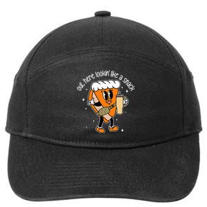 Fall Out Here Looking Like A Snack Pumpkin Spice Cute  7-Panel Snapback Hat