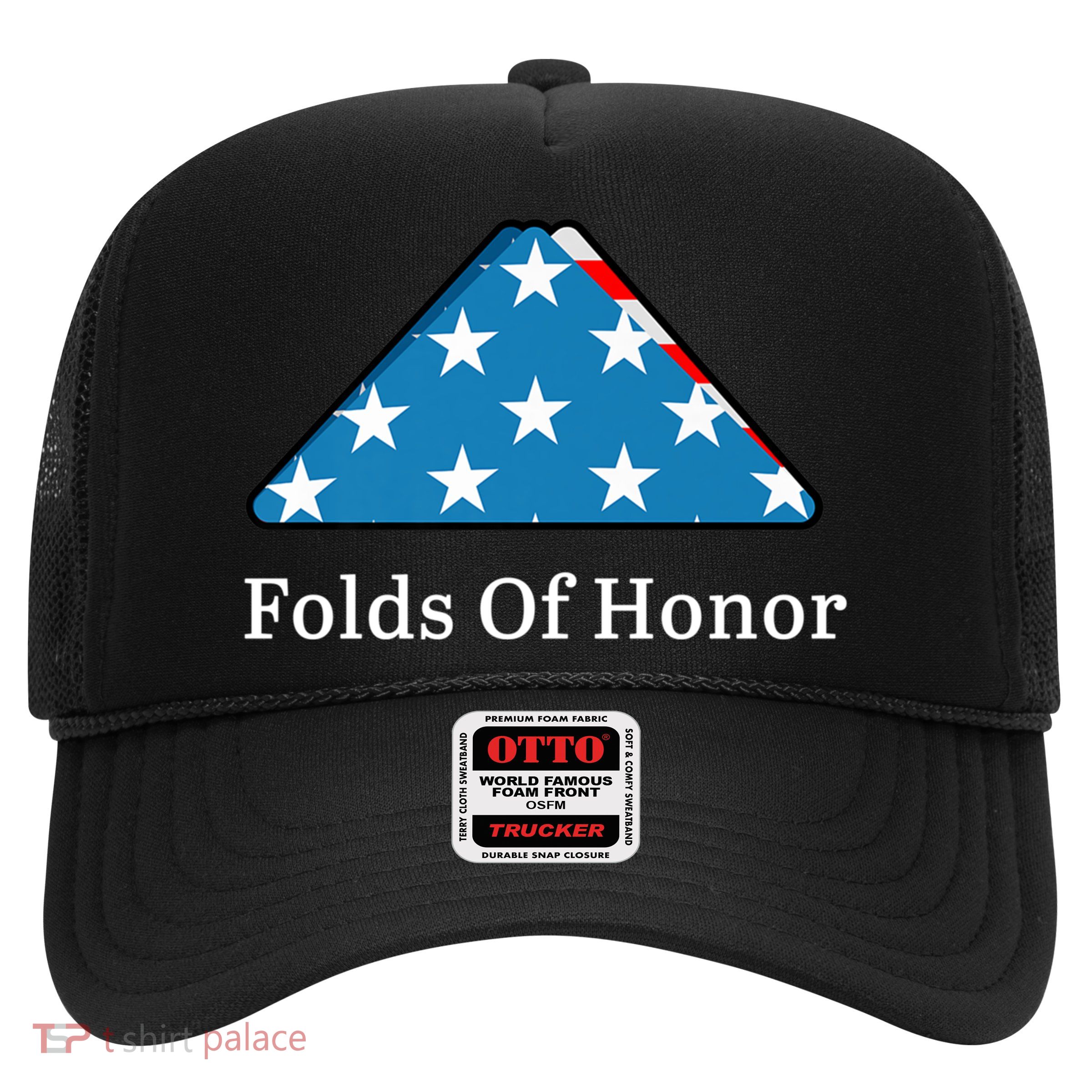 Folds Of Honor Fallen Military First Responders Patriotic Cute Gift Trucker Hat