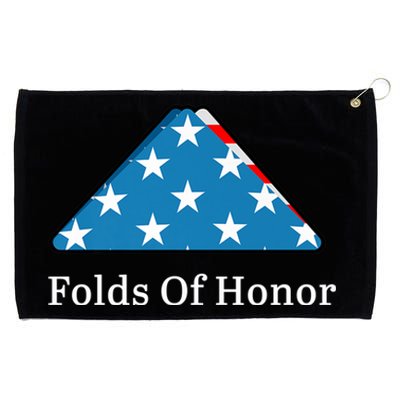 Folds Of Honor Fallen Military First Responders Patriotic Cute Gift Grommeted Golf Towel