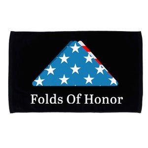 Folds Of Honor Fallen Military First Responders Patriotic Cute Gift Microfiber Hand Towel