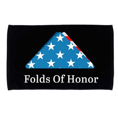 Folds Of Honor Fallen Military First Responders Patriotic Cute Gift Microfiber Hand Towel