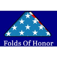 Folds Of Honor Fallen Military First Responders Patriotic Cute Gift Bumper Sticker