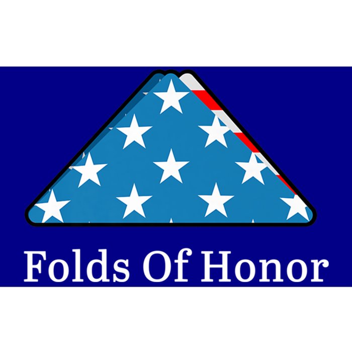 Folds Of Honor Fallen Military First Responders Patriotic Cute Gift Bumper Sticker