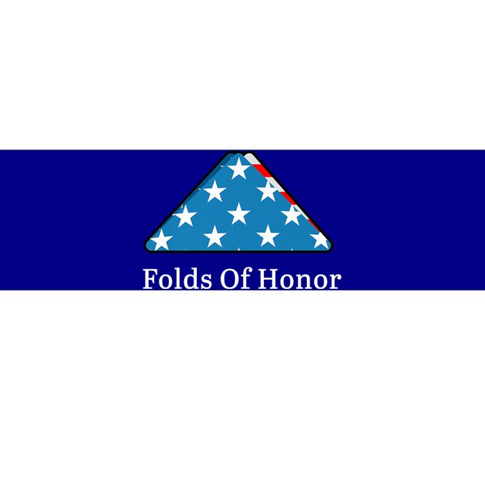 Folds Of Honor Fallen Military First Responders Patriotic Cute Gift Bumper Sticker