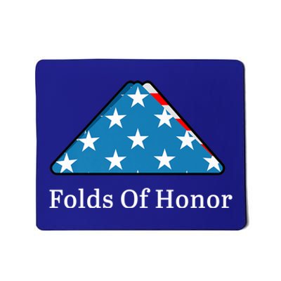 Folds Of Honor Fallen Military First Responders Patriotic Cute Gift Mousepad