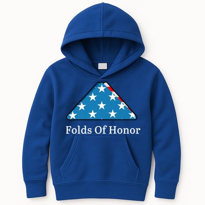 Folds Of Honor Fallen Military First Responders Patriotic Cute Gift Kids Hoodie