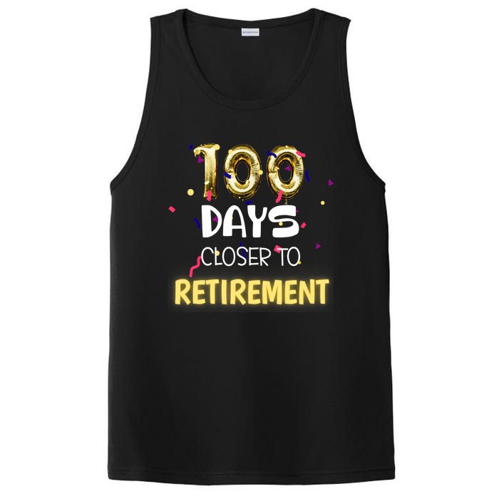 Funny One Hundred Days Closer to Retirement Cute Celebration PosiCharge Competitor Tank